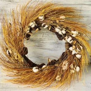 Cotton & Needles Fall Wreath